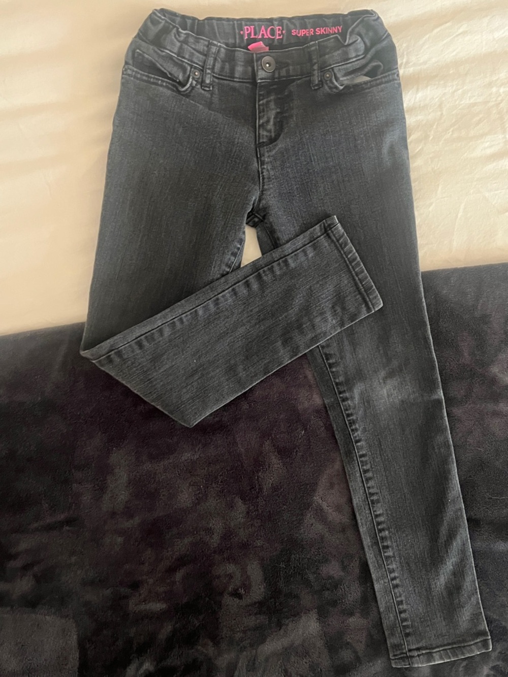 The Children's Place Charcoal Black Super Skinny Jeans